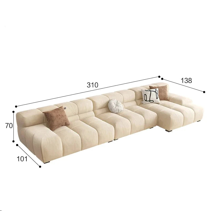 Modern Lazy Sectional Living Room Sofa