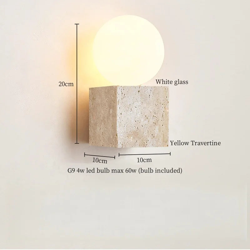 Luna Block Sconce Light