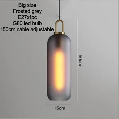 Lampe à suspension de plafond en verre sphère givrée