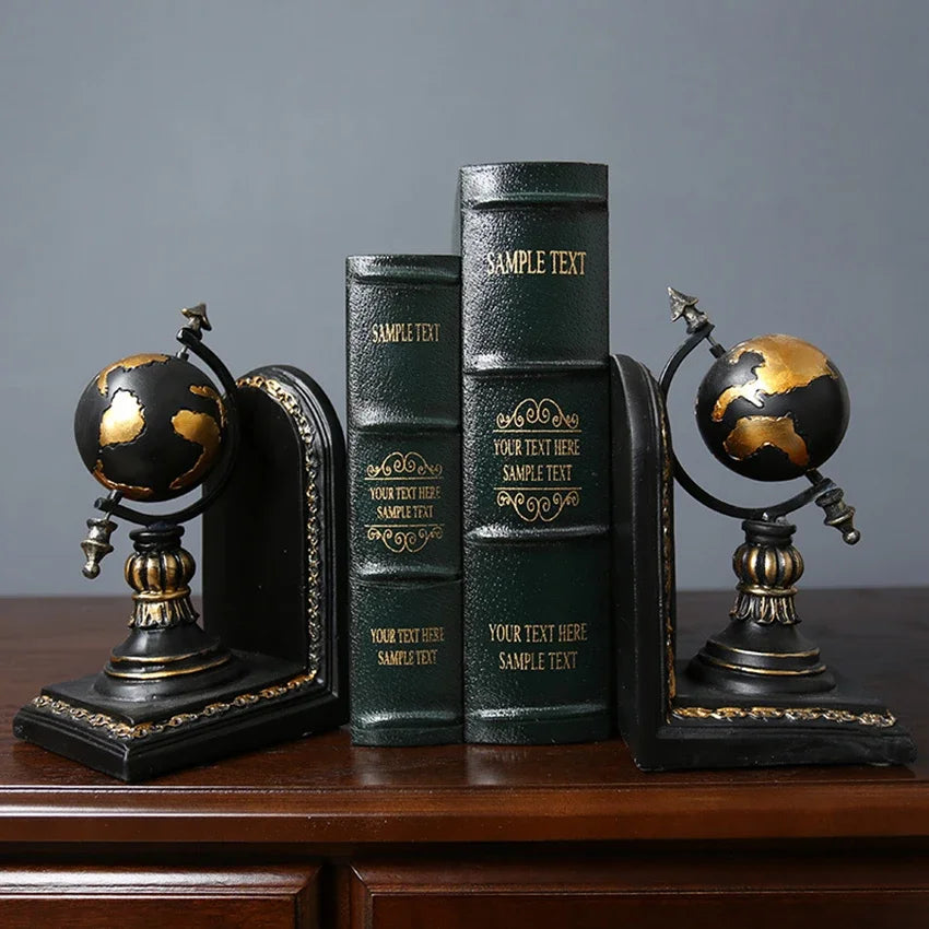 Resin Desktop Bookends - Elegant Office & Home Organizer bookend Living Room Organizer Table