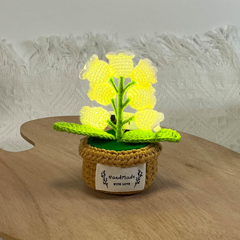 Hand-Knitted Lily Of The Valley Desk Lamp