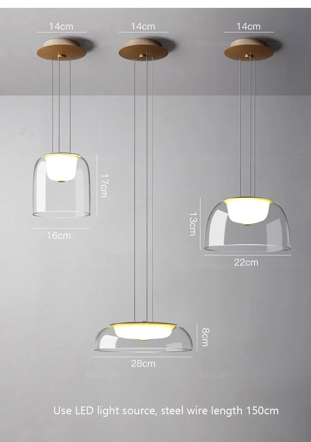 Lampada da soffitto minimalista postmoderna