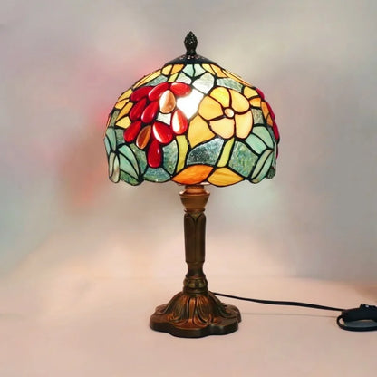 Vintage Stained Glass Desk Lamp