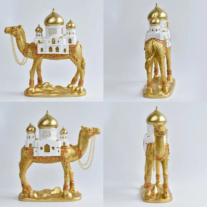 Decorative Camel Figurine with Dome Palace