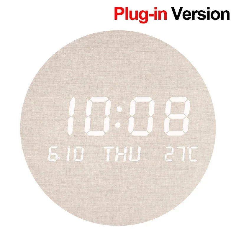 AuraSphere LED Digital Wall Clock