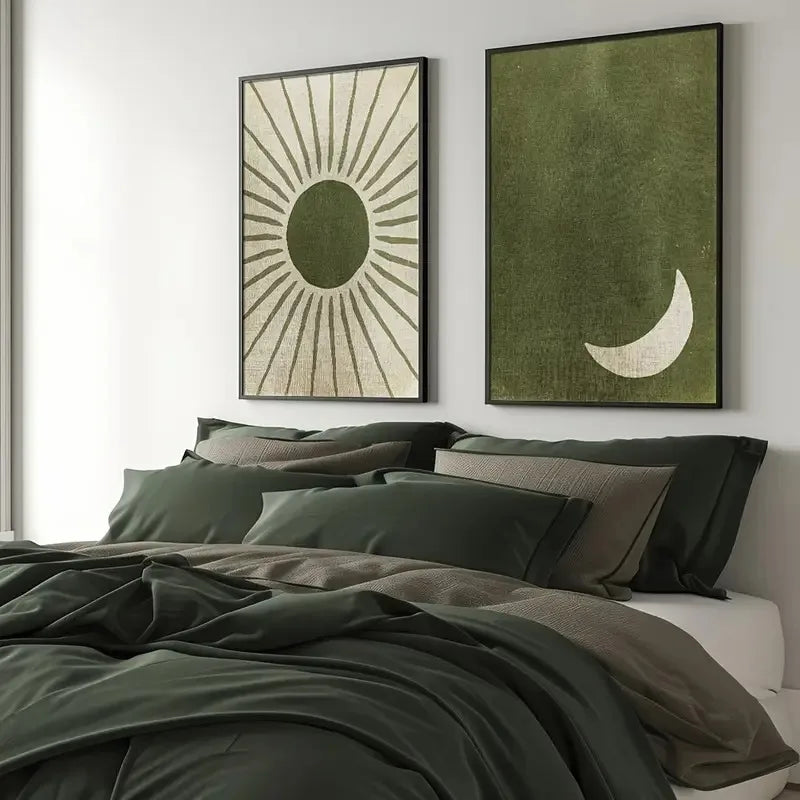 Boho Eclipse Canvas Wall Art