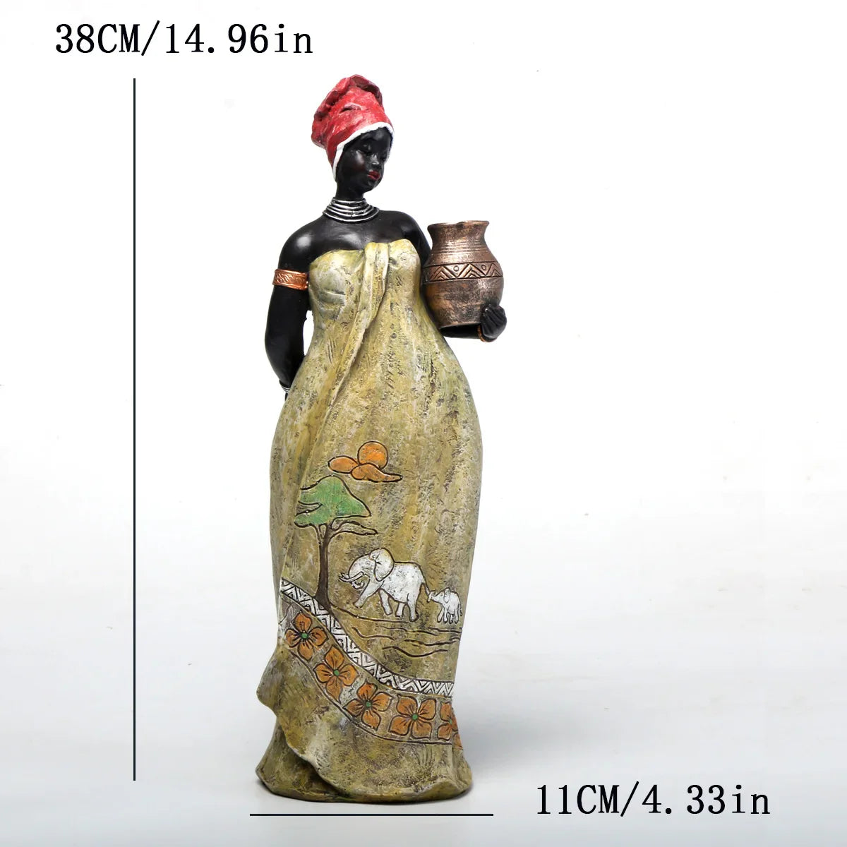 The Serene Spirit African Woman Figurine