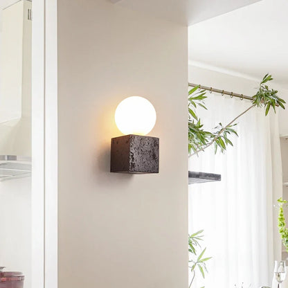 Luna Block Sconce Light