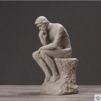 Nordic Minimalist Thinker Statue