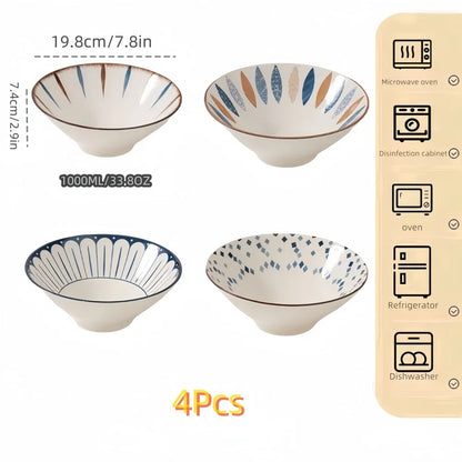 Bols à ramen en céramique de style japonais