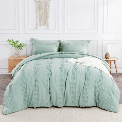 Boho Tufted Bedding Set