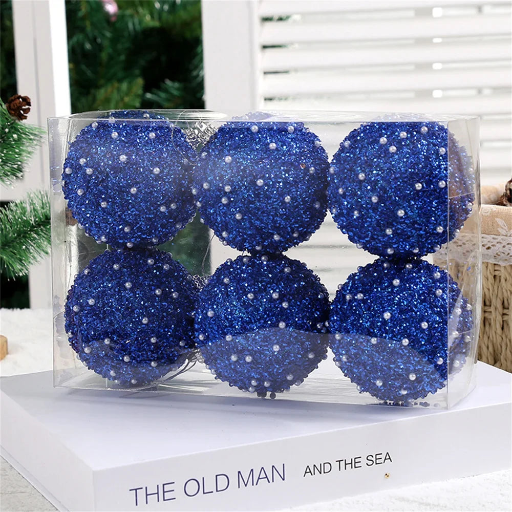 6pcs Shatterproof Christmas Baubles Tree Decor