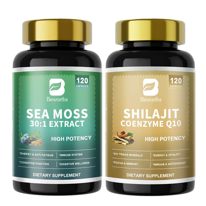 Shilajit & Sea Moss Supplement Set