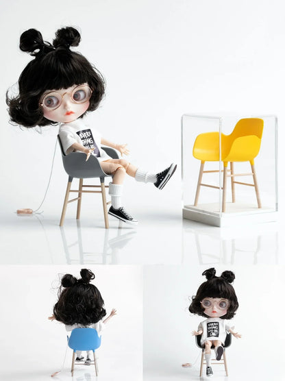 Miniature Decorative Chair for Dollhouses and Scene Styling