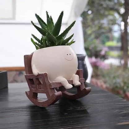 Rocking Chair Succulent Pot