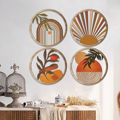 Golden Horizon Wall Art Collection (4pcs)