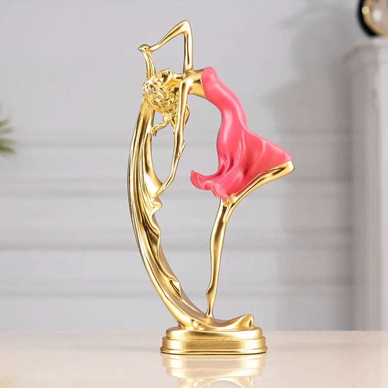 Elegant Dancing Girl Figure Statue