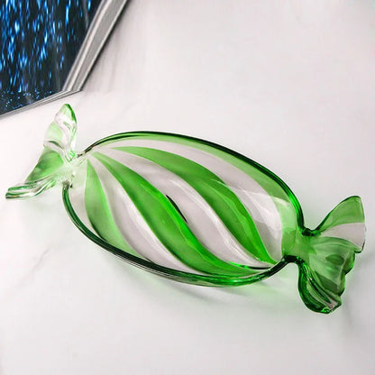 Candy Shaped Glass Snack Plate