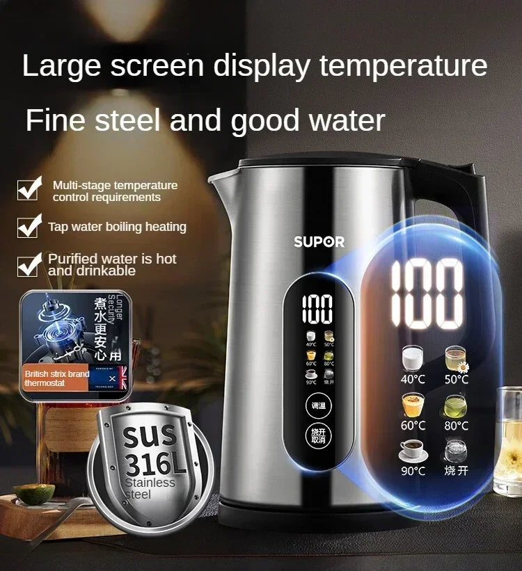 Led Screen Electric Kettle