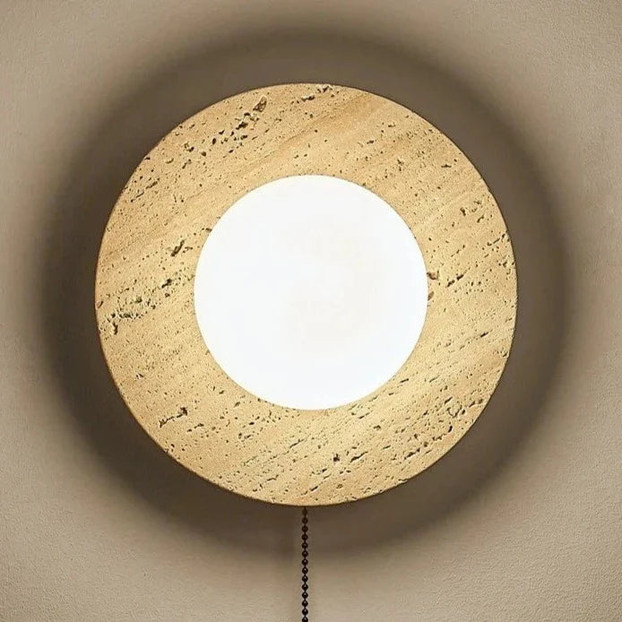 Lampe de chevet Horus Stone avec interrupteur à tirette