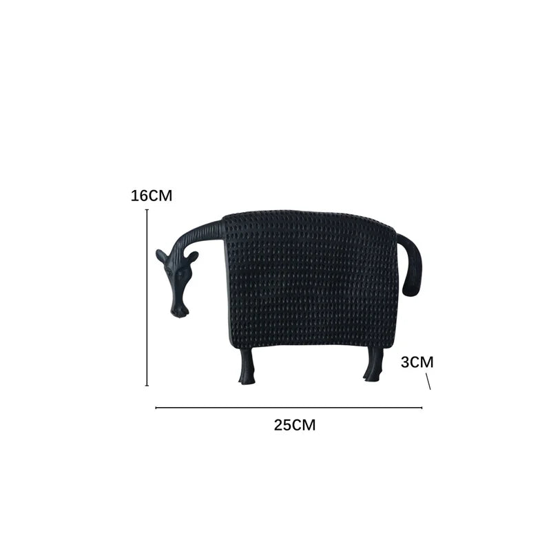 The Textured Block Animal Sculpture