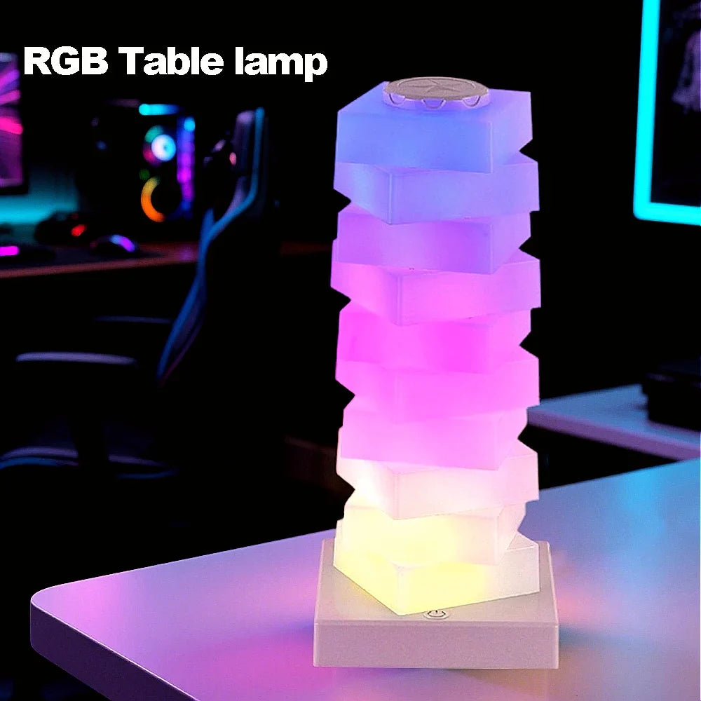 Modern RGB LED Touch Table Lamp
