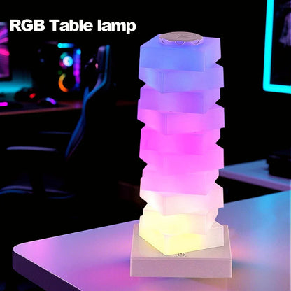 Modern RGB LED Touch Table Lamp