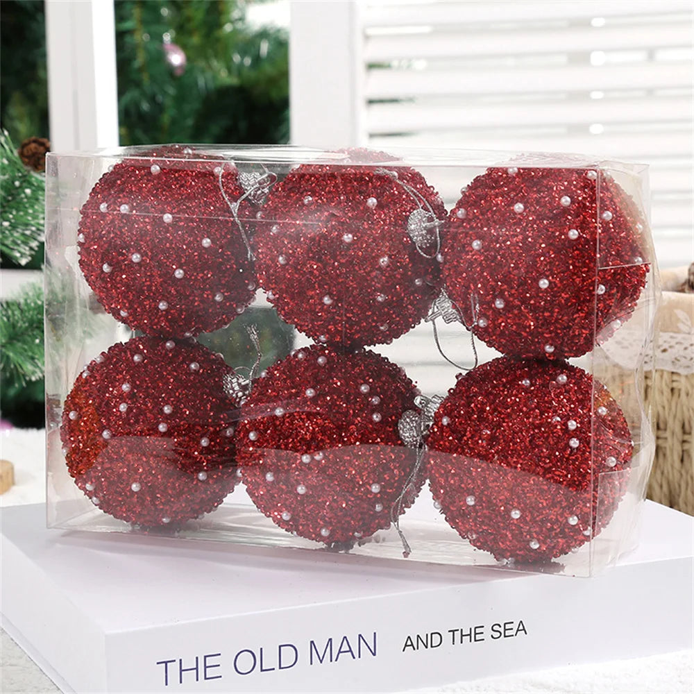 6pcs Shatterproof Christmas Baubles Tree Decor