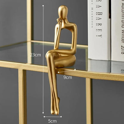 Bling Gold Abstract Figurines
