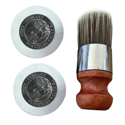 Wise Owl Furniture Salve Entretien du cuir avec brosse