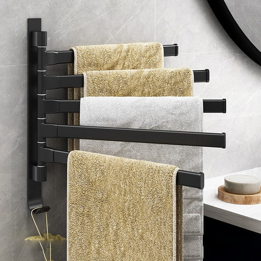 Sleek Metal Towel Rack