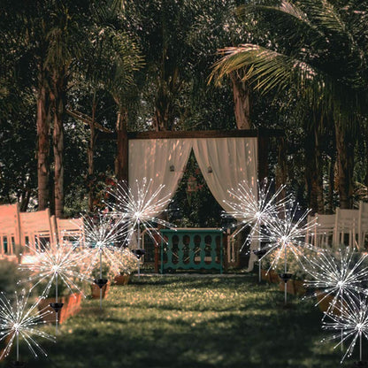 Solar-Gartenfeuerwerkslampe