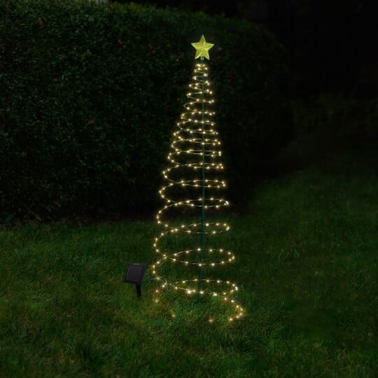 Solar-Metall-LED-Weihnachtsbaum