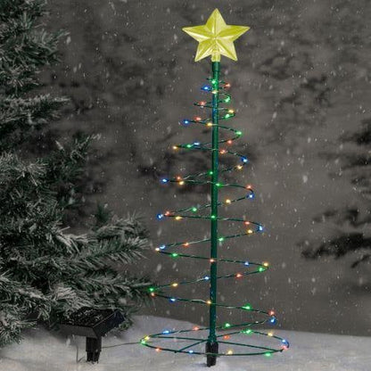 Solar-Metall-LED-Weihnachtsbaum