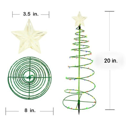 Solar-Metall-LED-Weihnachtsbaum