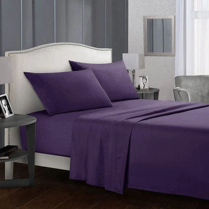 Solid Color Bed Sheet Set