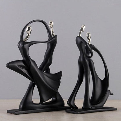 Elevated Dancing Couple Sculpture