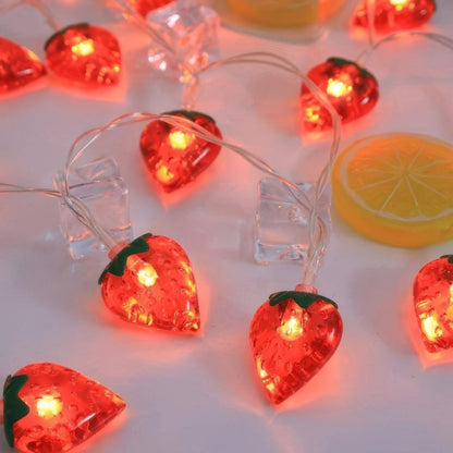 Erdbeer-Lichterketten