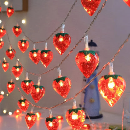 Erdbeer-Lichterketten