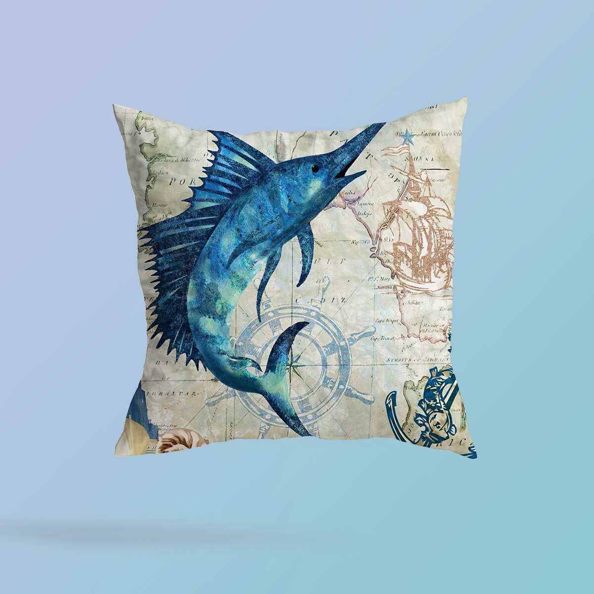 Atlantic Ocean Life Cushion Covers