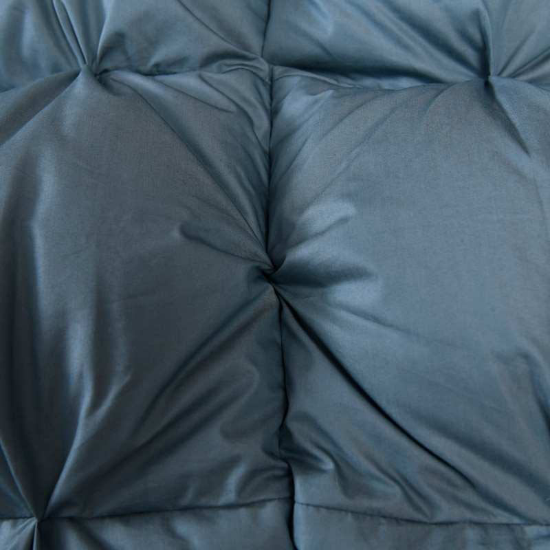 Tanya Blue Pinch Quilted Goose Down Comforter