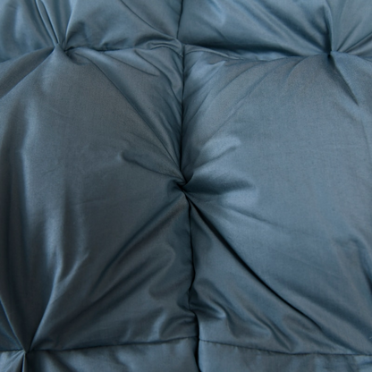 Tanya Blue Pinch Quilted Goose Down Comforter