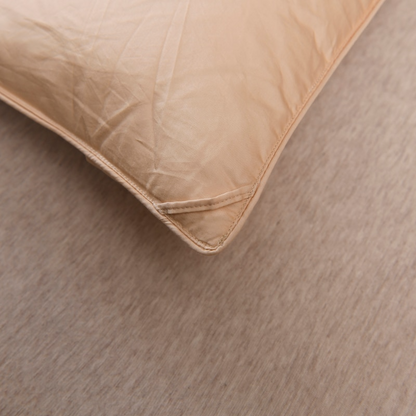 Tanya Beige Pinch Quilted Goose Down Comforter