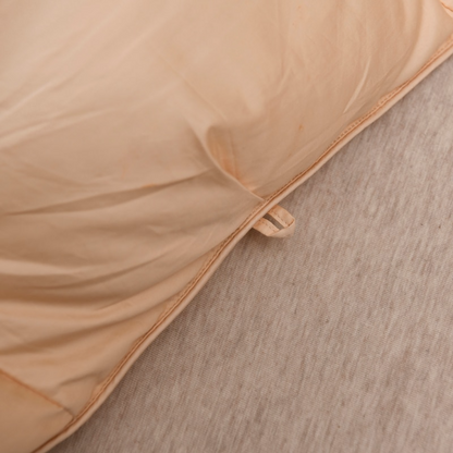 Tanya Beige Pinch Quilted Goose Down Comforter