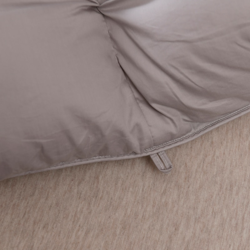 Tanya Grey Pinch Quilted Goose Down Comforter