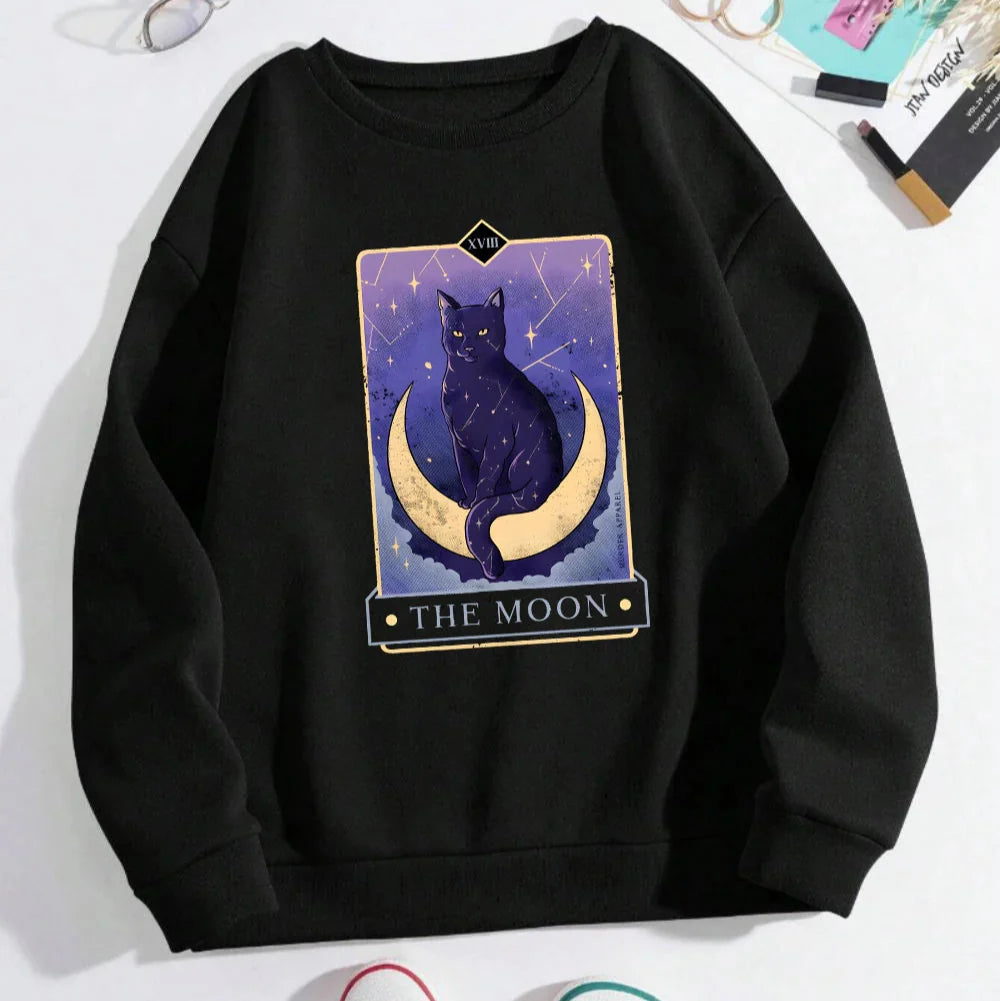 Sweat-shirt Carte de Tarot de la Lune