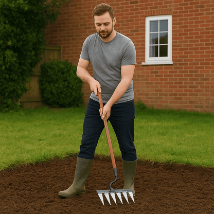 Timeless Stainless Steel Garden Rake