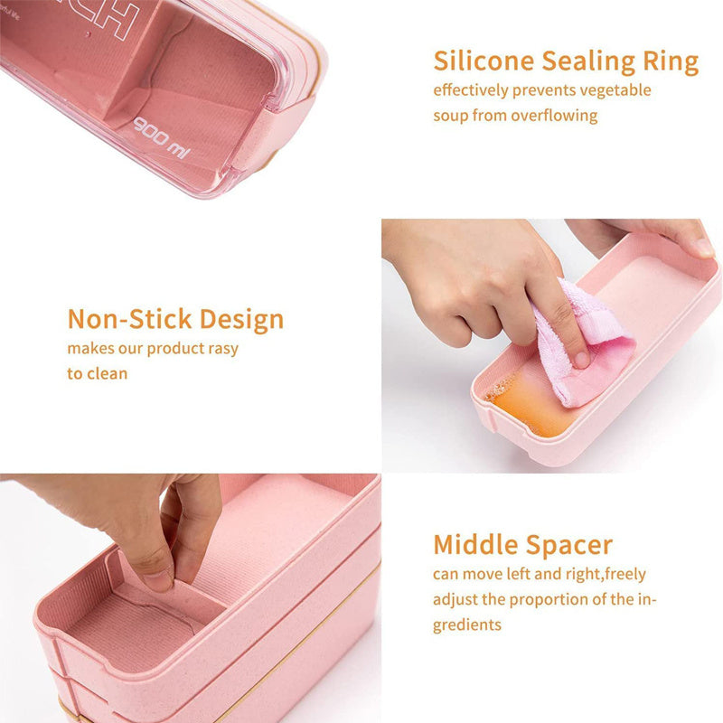 Timeless Wheat Fiber Bento Box