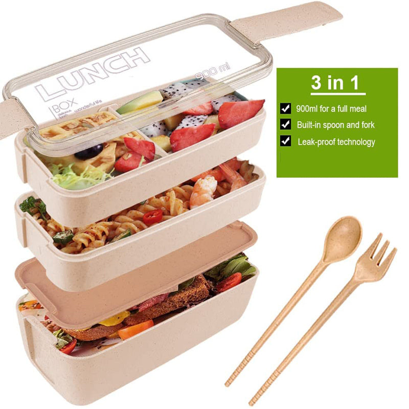 Timeless Wheat Fiber Bento Box