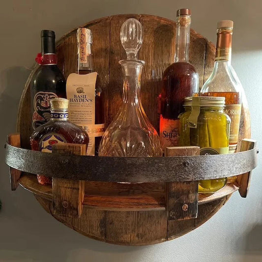 Timeless Wooden Drinks Display